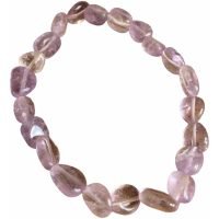 1 Pulsera Cuarzo Amatista Atrae Paz Piedra Natural Amuleto