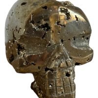 1 Craneo Pirita Mineral Calavera Atrae Dinero Amuleto Reiki