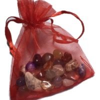 Bolsita Organza Con Cuarzos Atrae Buena Energía 25 Gramos