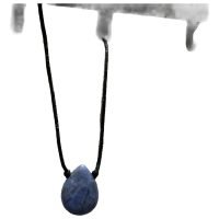 Collar Dije De Sodalita Forma Gota Piedra Natural