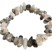 1 Pulsera De Cuarzo Turmalinado Piedra Natural