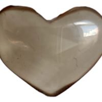 Mini Corazon Cuarzo Ahumado Calidad Premium Piedra Natural
