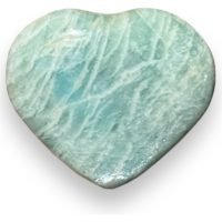 Corazón Amazonita Puff 3 Cm Piedra Natural Proteccion Reiki