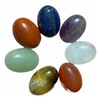 7 Cabujones De Chakras Cuarzo Lapislázuli Amatista