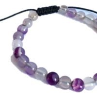 Pulsera De Ágata Morada Mejora Capacidad Mental