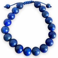 1 Pulsera Lapislazuli Ajustable 10 Mm Amuleto Reiki Amuleto