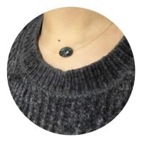 1 Dije Cuarzo Con Turmalina Piedra De La Protección