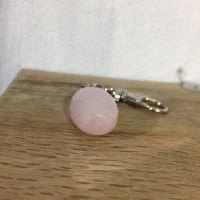 Llavero Cuarzo Rosa/amatista