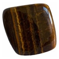 1 Ojo De Tigre 30 Gr Pulido Reiki Yoga Amuleto Con Bolsita