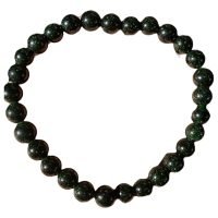 1 Pulsera De Aventurina Verde 6 Mm Piedra Sintetica