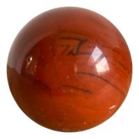 1 Esfera Jaspe Rojo 4 Cm Amuleto Protector Piedra Natural