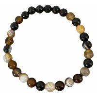 Pulsera Ágata Negra 6 Mm 100% Piedra Natural Ujm