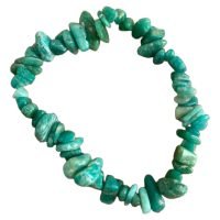 1 Pulsera De Amazonita Piedra Natural Amuleto
