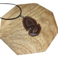 1 Dije De Laja Ágata Piedra Natural Amuleto Protector