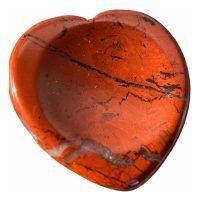 1 Corazon Jaspe Rojo Relajante Masaje Worry Stone Reiki