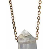 1 Dije De Punta De Cuarzo Reiki Meditación Piedra Natural