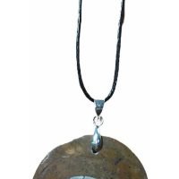 1 Dije De Ammonite Ammonita Auténtico Con Collar Ujm