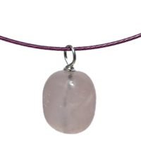 1 Dije Cuarzo Rosa Amuleto Piedra Natural Atrae Amor