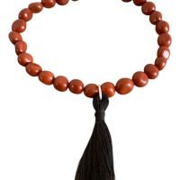 1 Pulsera De Jaspe Rojo Piedra Natural Aleja La Envidia Yoga
