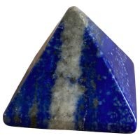 1 Pirámide Tallada En Lapislazuli Piedra Natural Reiki Yoga