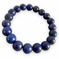 1 Pulsera Lapislazuli 10 Mm Amuleto Reiki Amuleto Yoga