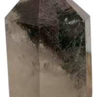 Punta Cuarzo Hialino Con Lodolita Y Musgo Jardin Reiki