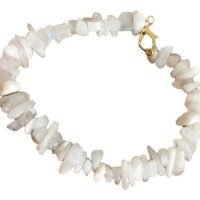 Pulsera De Piedra Luna Moonstone Adularia Piedra Natural Ujm