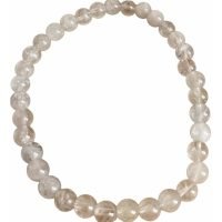 1 Pulsera Cuarzo Cristal 5 Mm Piedra Natural Reiki Yoga