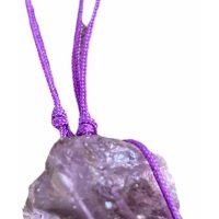 Collar De Cuarzo Amatista Piedra De La Paz