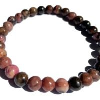 1 Pulsera De Rodonita Piedra Natural Amuleto