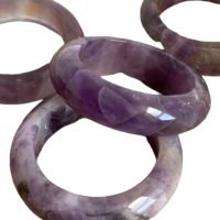 1 Anillo Cuarzo Piedra Natural Unisex A Elegir Talla 8