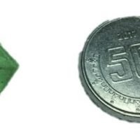 1 Mini Octaedro De Fluorita Verde Mineral De Colección