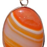 1 Dije De Ágata Cornalina 100 % Piedra Natural Ujm