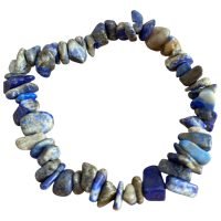 1 Pulsera De Lapislázuli Piedra Natural Piedra Del Poder