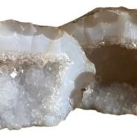 1 Geoda Cuarzo Mineral De Colección Amuleto Protector