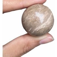 1 Esfera Onix Cafe Piedra Relajante Masaje Worry Stone