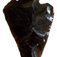 Punta De Flecha De Piedra Obsidiana