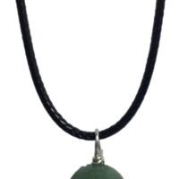 Dije De Aventurina/cuarzo Verde En Esfera Piedra Natural Ujm