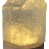 Lampara Con Punta De Cuarzo Natural Reiki Yoga Mineral