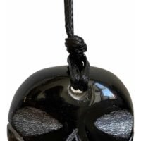 1 Dije Cráneo De Calavera De Piedra Obsidiana Natural