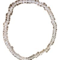 1 Pulsera De Cuarzo Hialino Blanco Piedra Natural Reiki Yoga