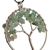 1 Mini Dije De Arbol De La Vida De Aventurina Verde
