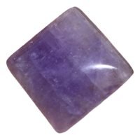 1 Cabujón Cuadrado Cuarzo Amatista Piedra Natural Ujm