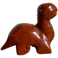 1 Dinosaurio Brontosaurio Jaspe Rojo Piedra Natural Cuarzo
