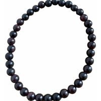 1 Pulsera Granate 5 Mm Piedra Natural Chakras Reiki Amuleto