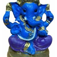 Figura Ganesha Hindu Resina Amuleto Prosperidad 6 Cm
