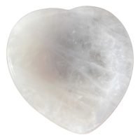 1 Piedra Cuarzo Corazon Relajante Masaje Worry Stone Reiki