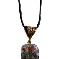 Dije Orgonita Con Cuarzos Y Resina Reiki