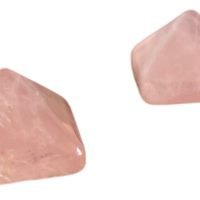 Pirámide Tallada En Cuarzo Rosa Piedra Natural
