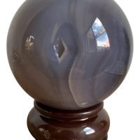 1 Esfera De Agata De 6.1 Cm Piedra Natural